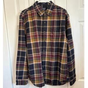J Crew NWT Men’s 100% Cotton Classic Flannel Button Down Shirt Size Large